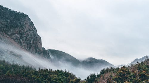 Mountains Covered with Fog