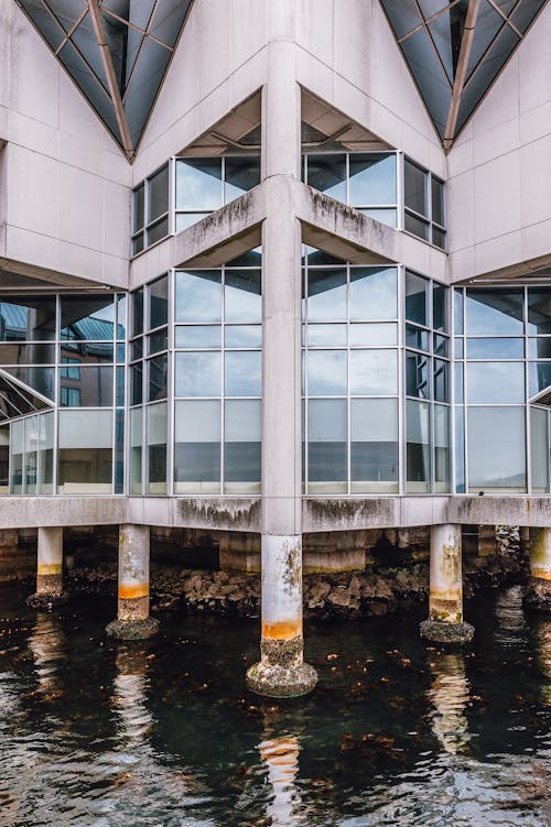 Glass Building over Body of Water