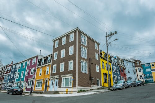 Multi-colored High-rise Buildings