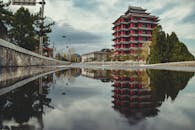 Gray and Brown Pagoda