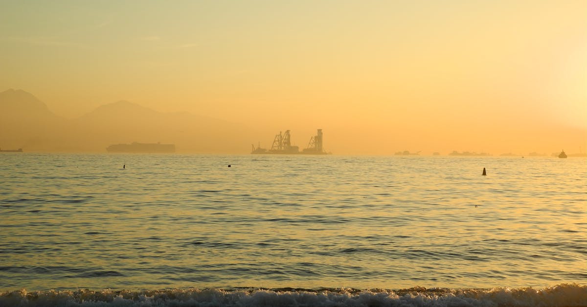 Free stock photo of ferry, sea, sunset