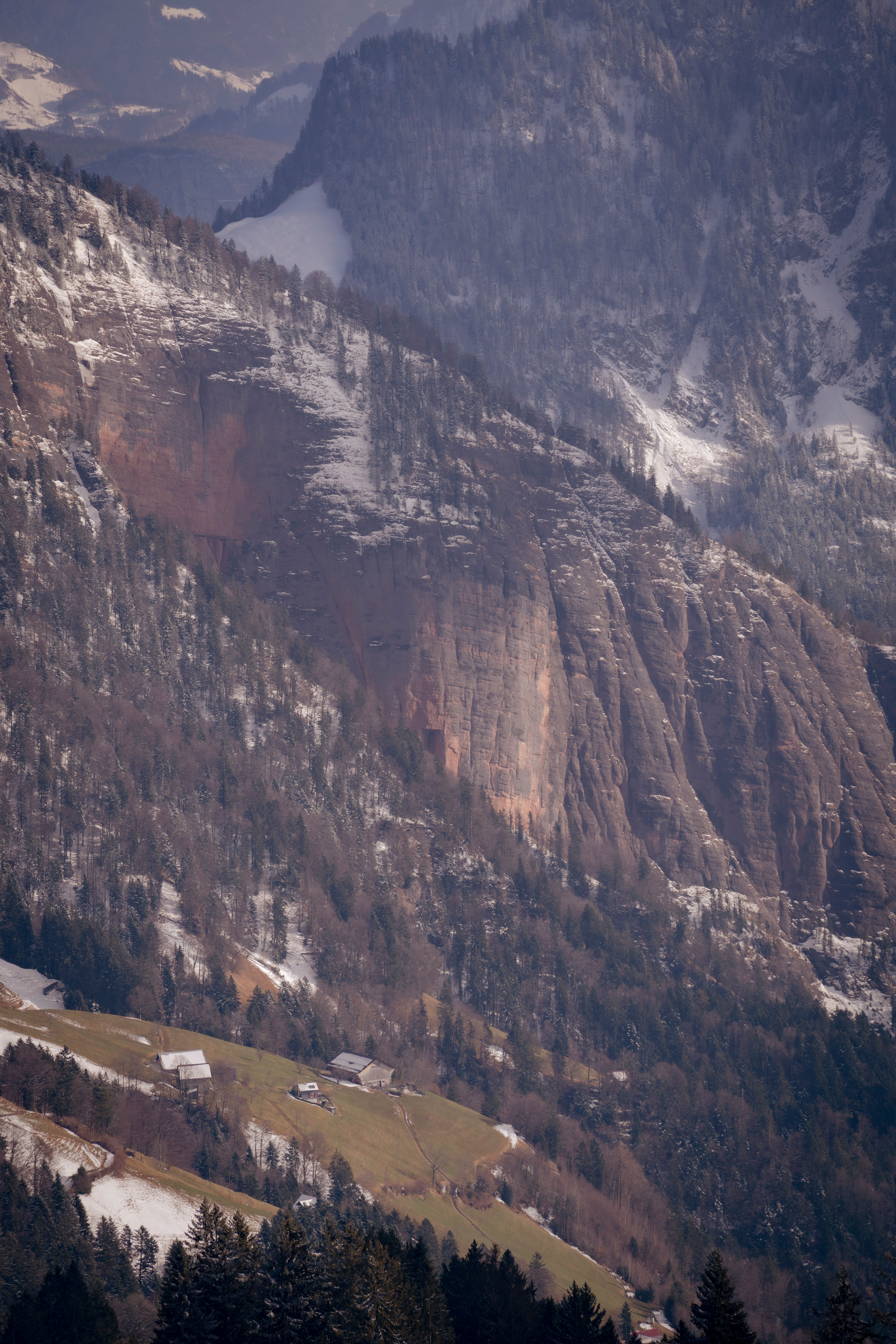 Majestic Alpine Mountain Range in Early Spring · Free Stock Photo