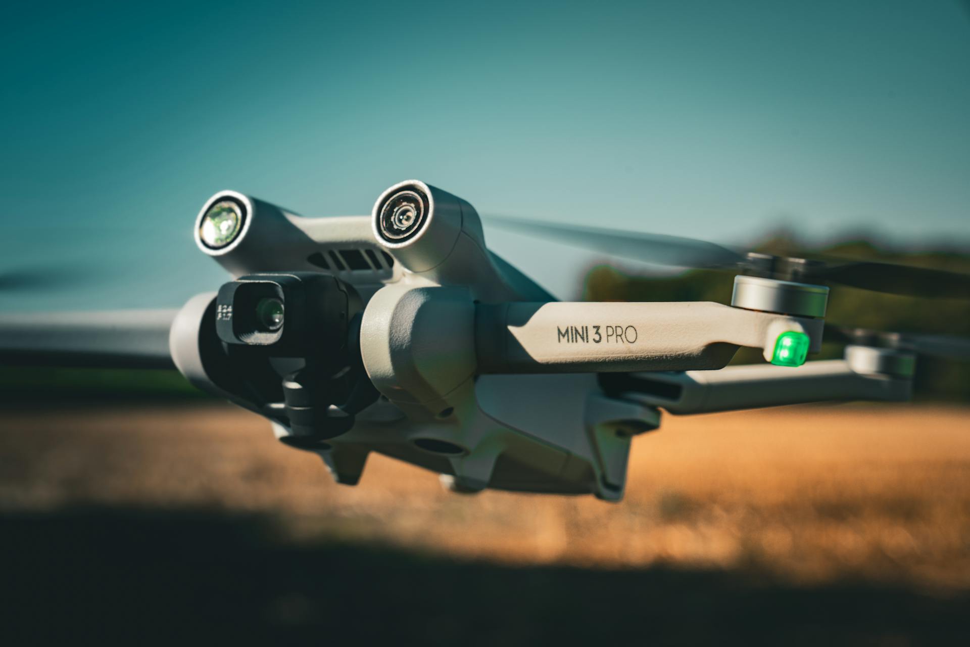 Close-up of Mini 3 Pro Drone in Flight