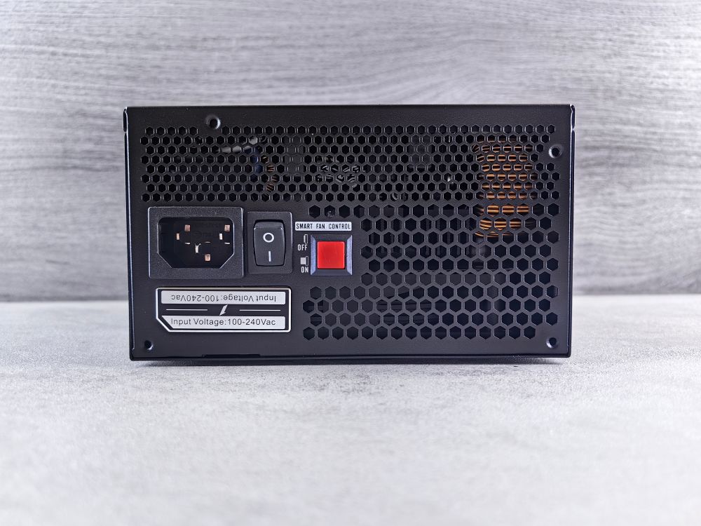 Close-up of Computer Power Supply Unit Back Panel · Free Stock Photo