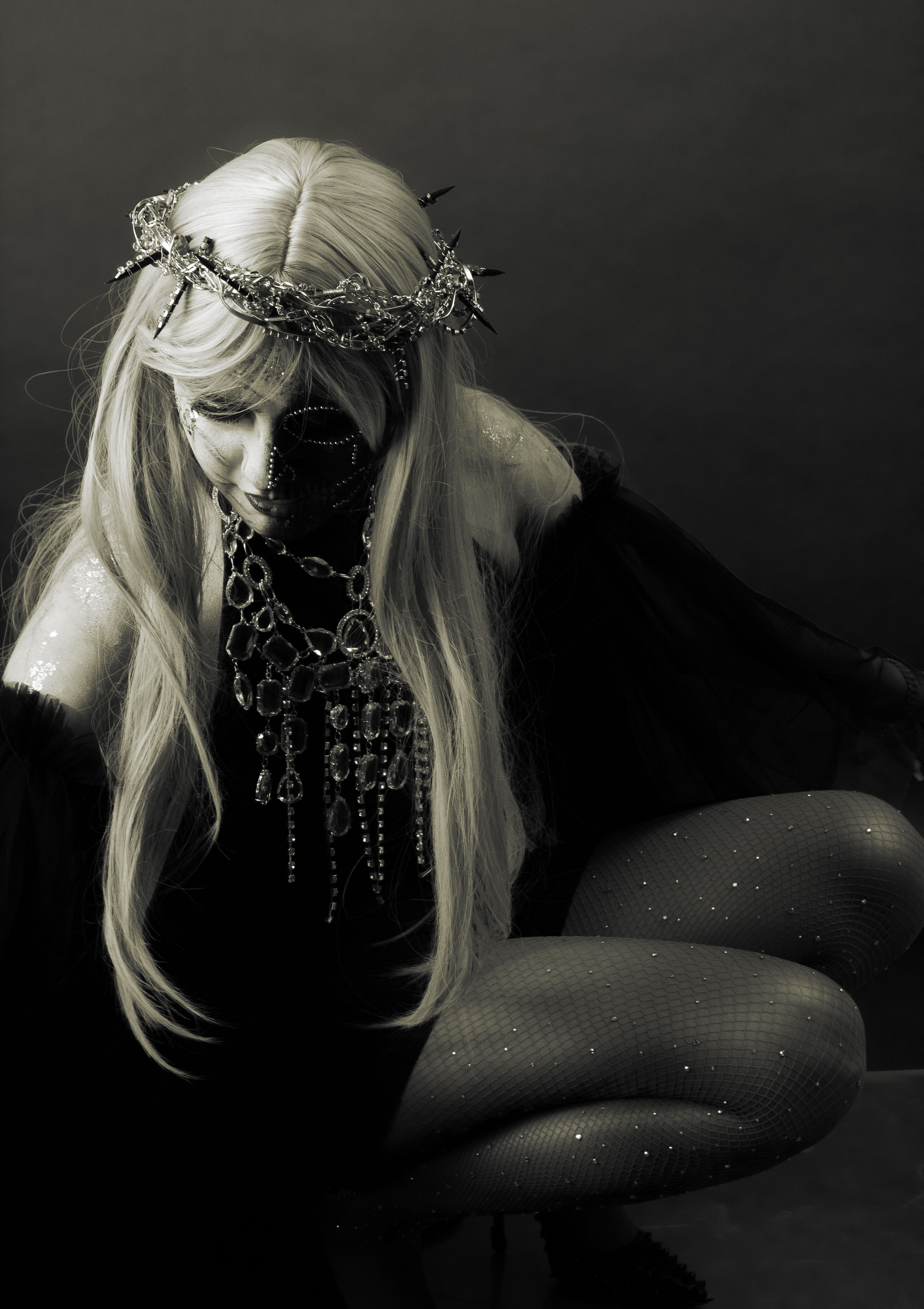 Elegant Gothic Cosplay in Dramatic Studio Lighting · Free Stock Photo