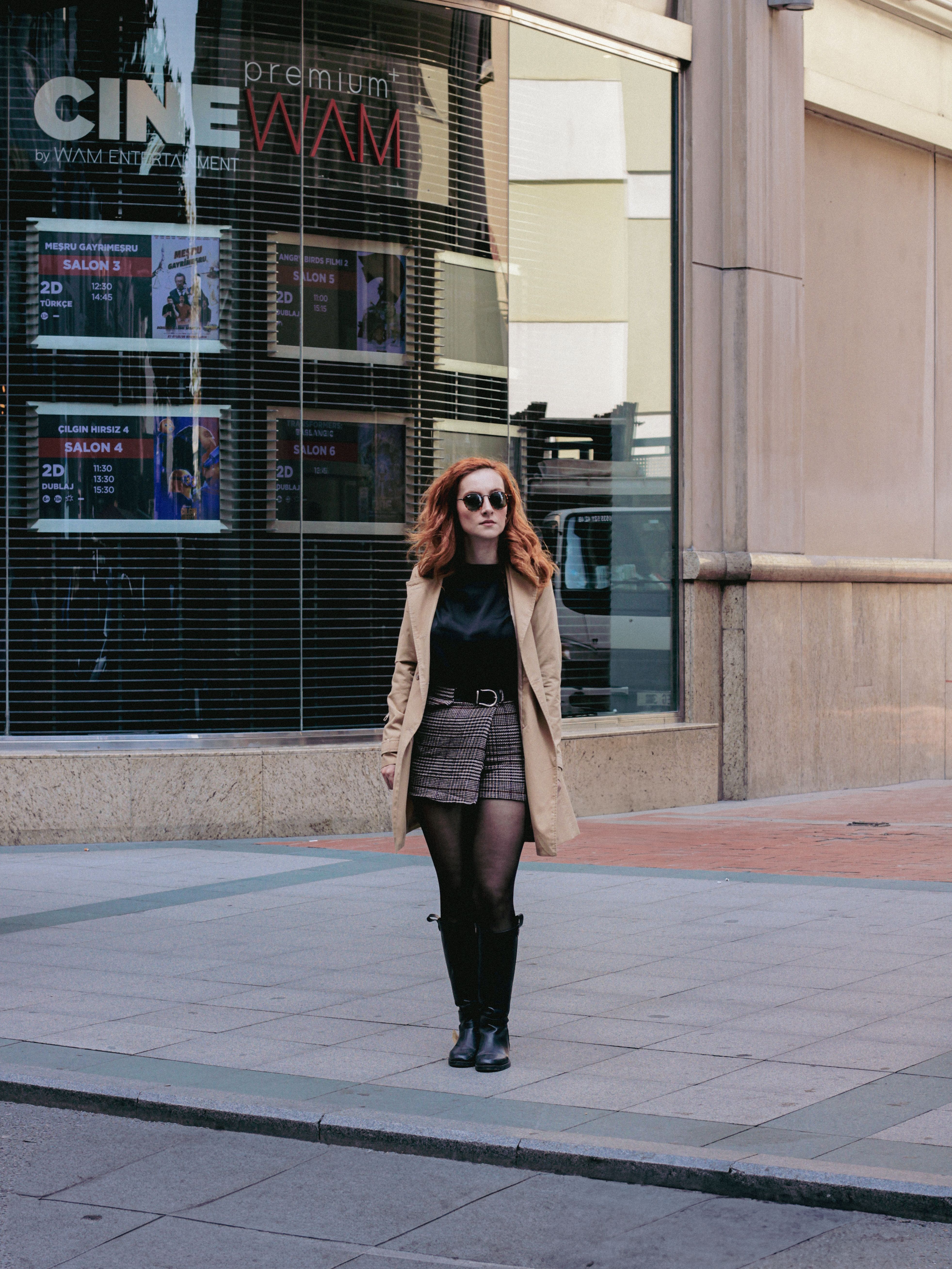Stylish Woman Posing on City Street · Free Stock Photo
