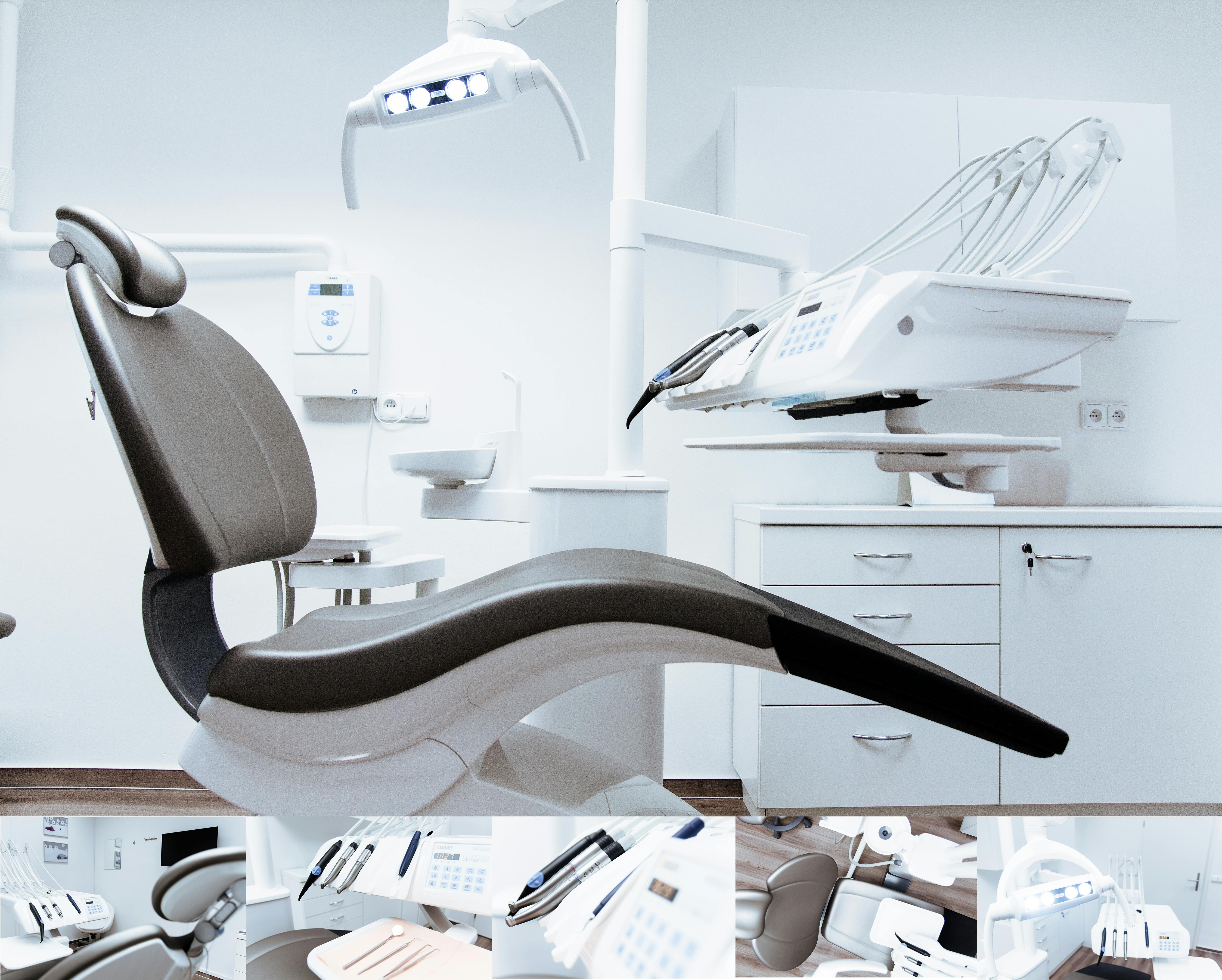 Black and White Dentist Chair and Equipment u00b7 Free Stock Photo