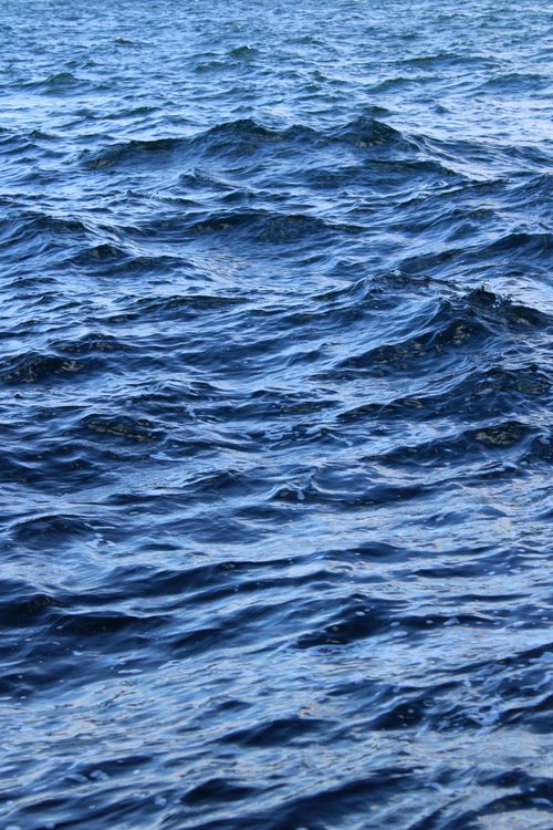 Free Vivid depiction of ocean waves under bright daylight, showcasing natural water textures. Stock Photo