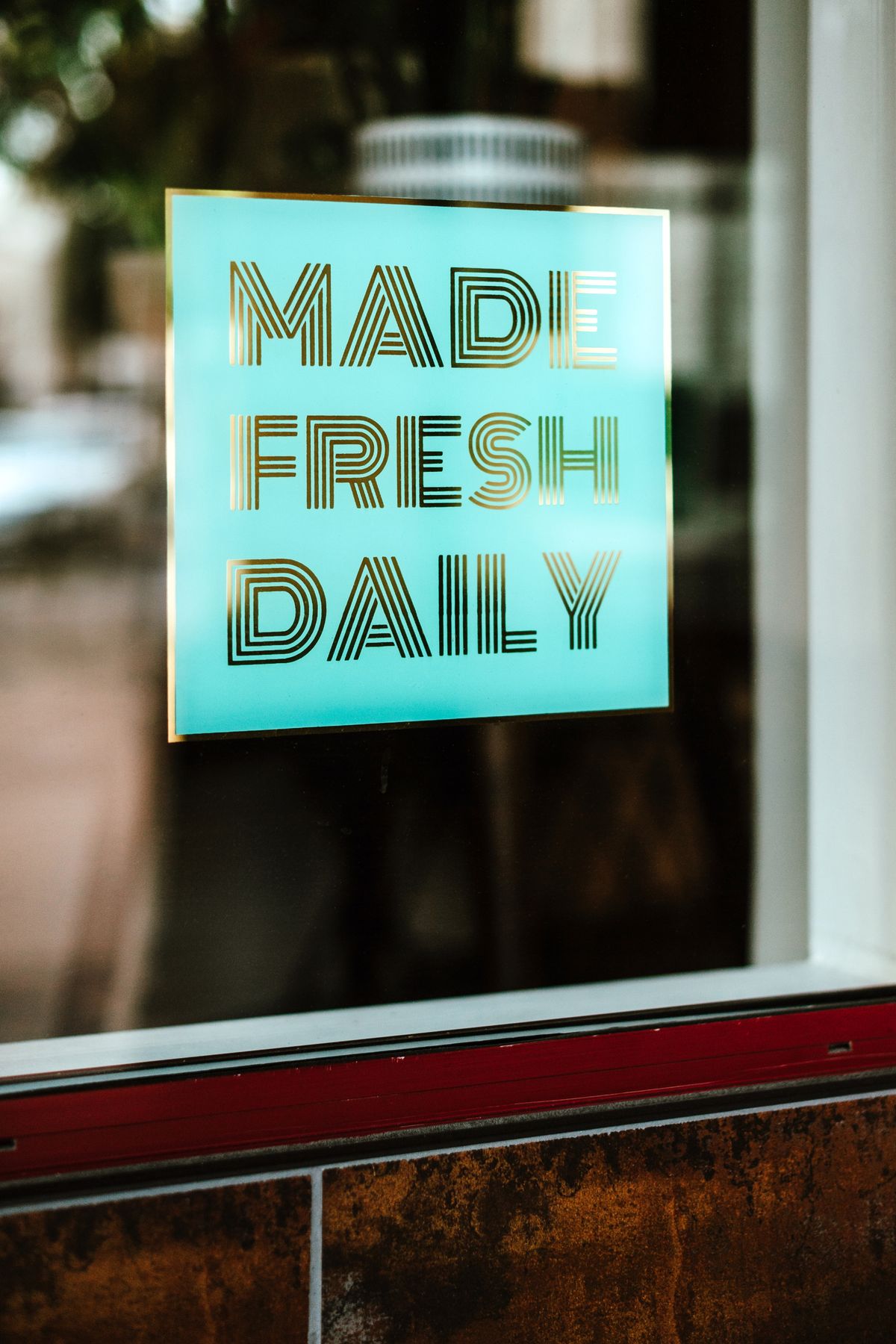 Printed window signage and graphics
