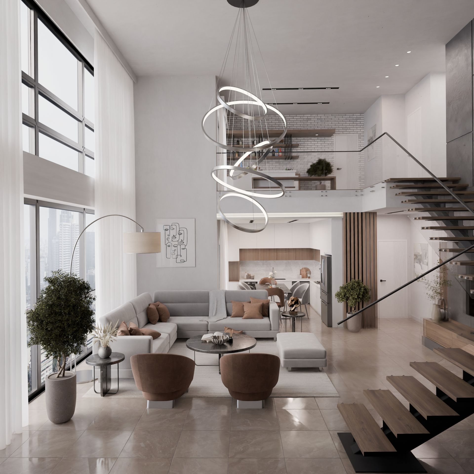 Interior de departamento de lujo en Lima