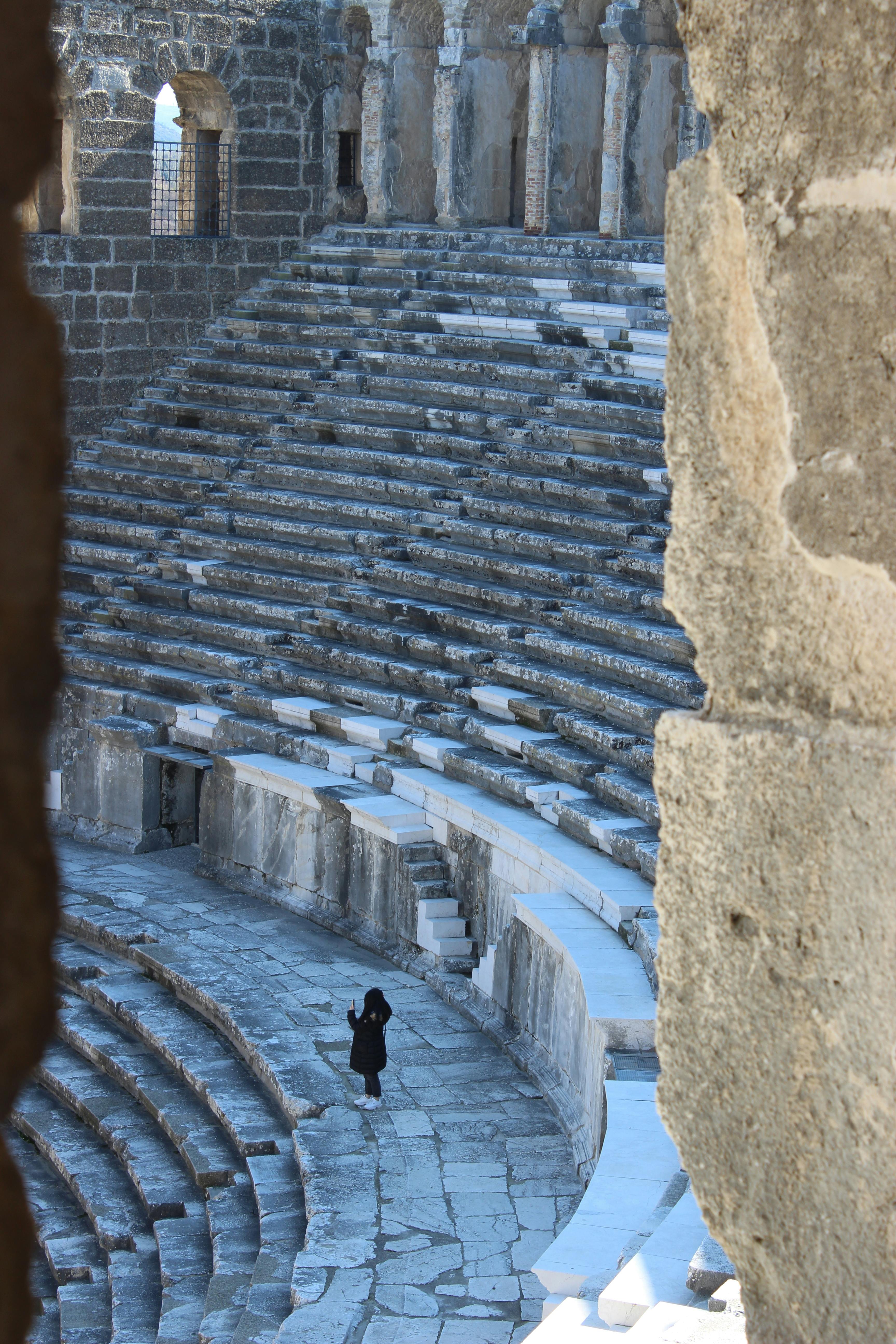 Gratis Antiguo Teatro Romano En Aspendos, Antalya Foto de stock