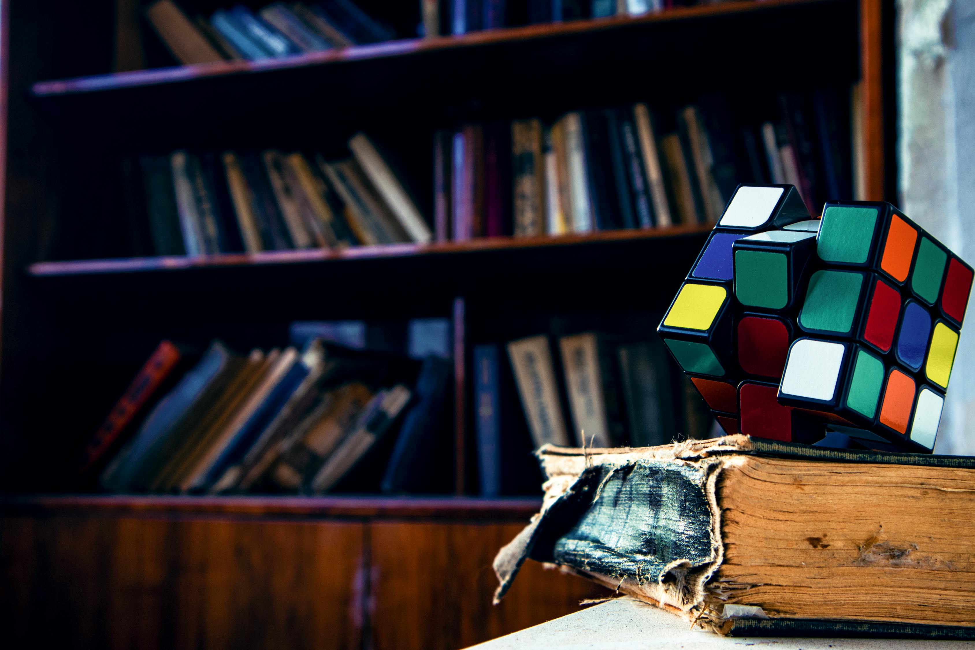 Rubik's Cube on Book