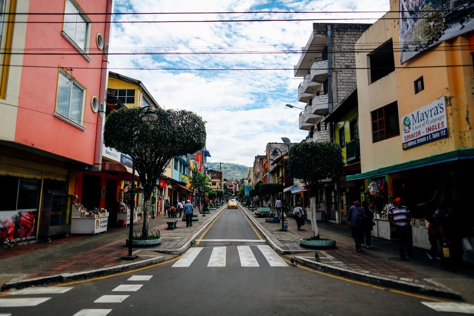 Skyline view of Quito, Ecuador