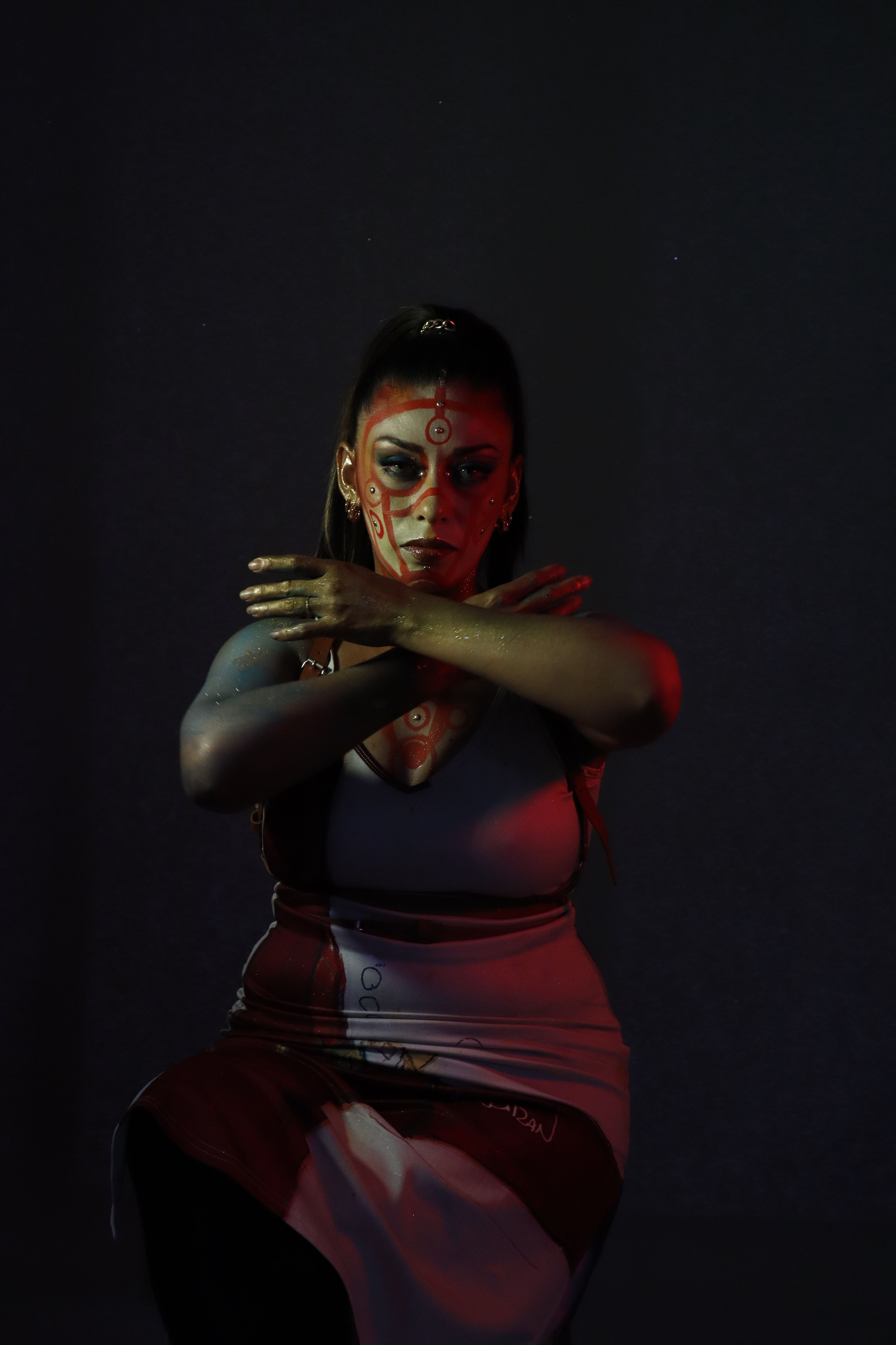 Artistic Portrait of Woman in Dramatic Lighting · Free Stock Photo