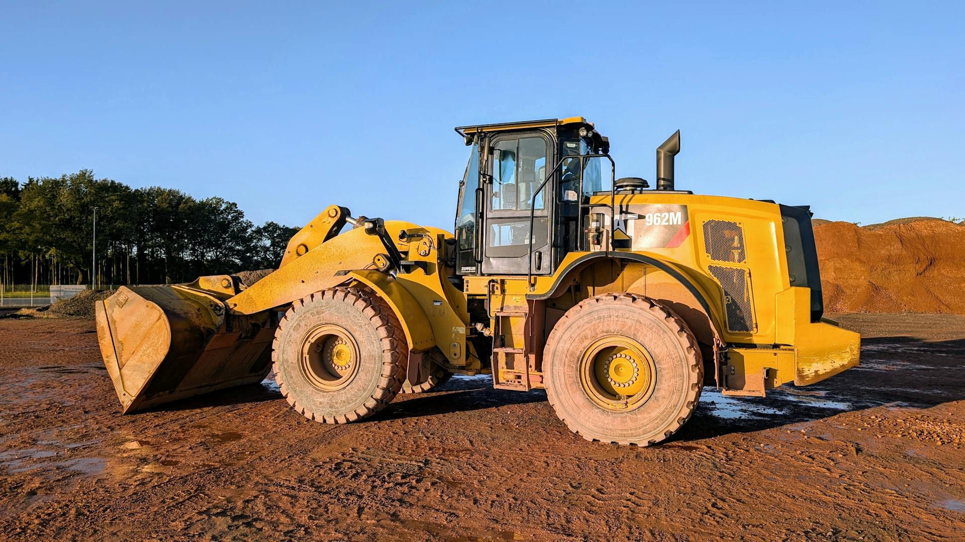 Heavy Duty Wheel Loader at Construction Site