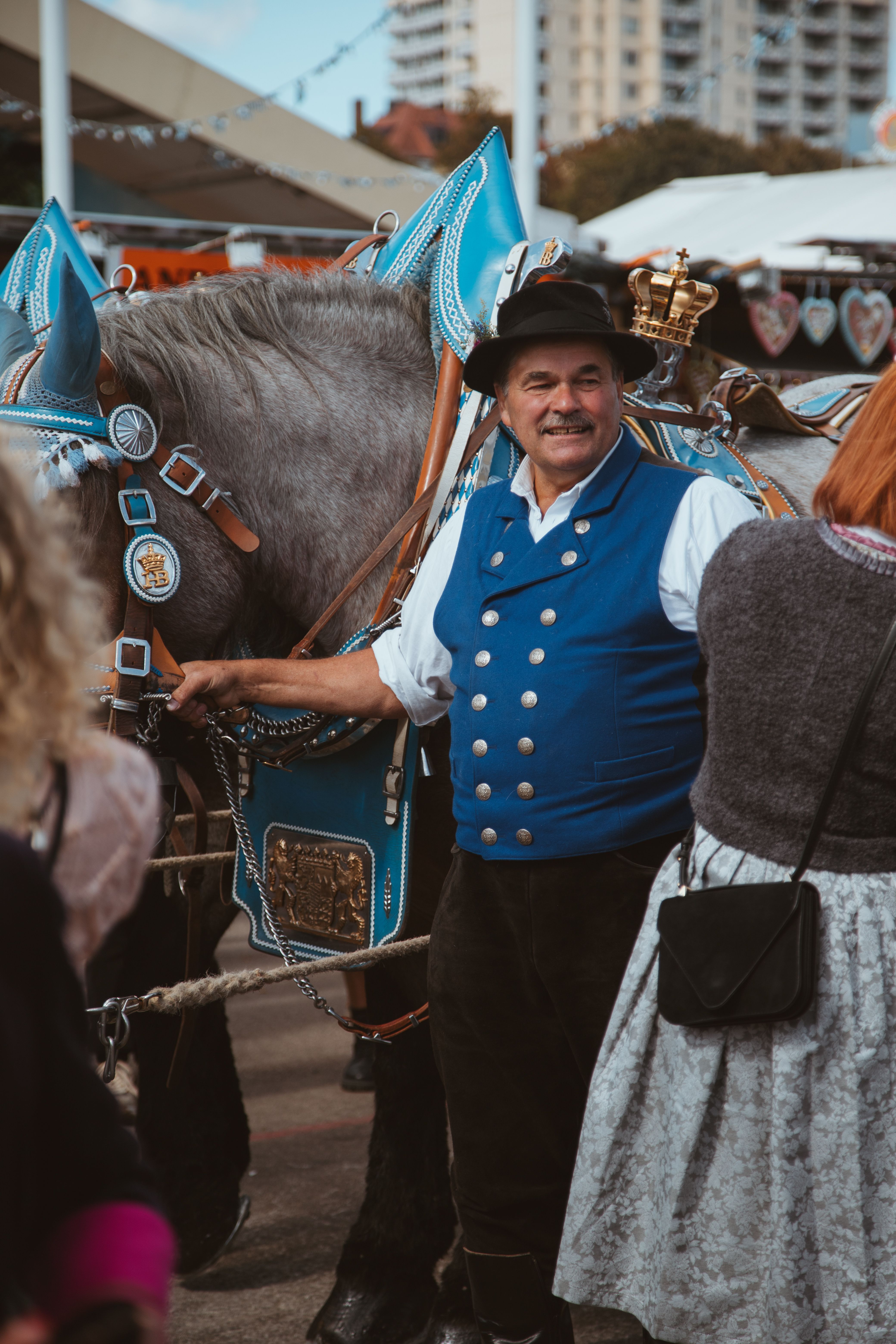 Gratis Tradisjonell Bayersk Feiring På Oktoberfest I München Arkivbilde