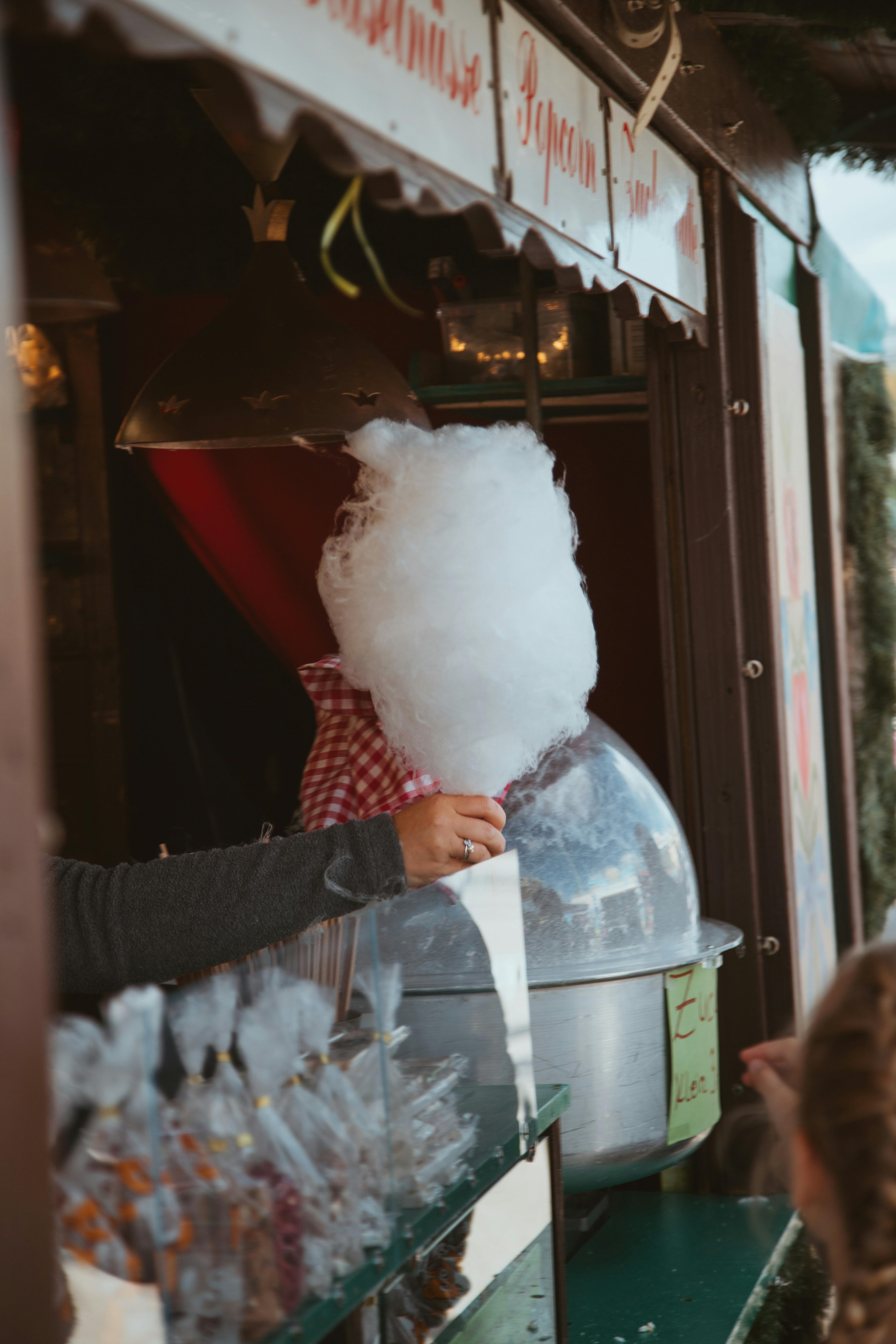Traditioneller Oktoberfest Zuckerwattestand