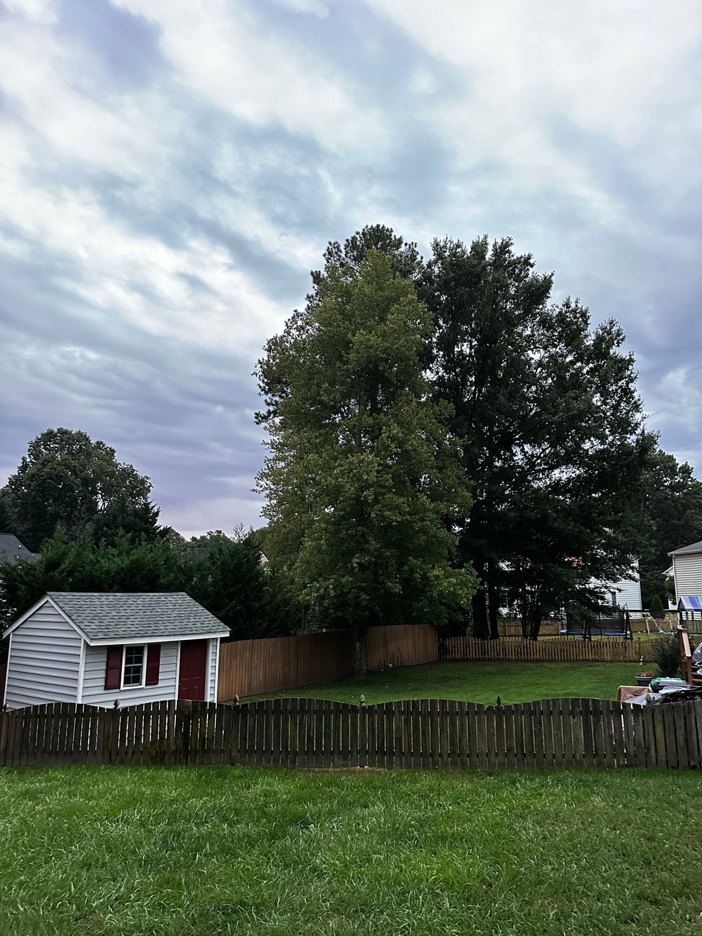 Detached backyard structure for an add-on inspection