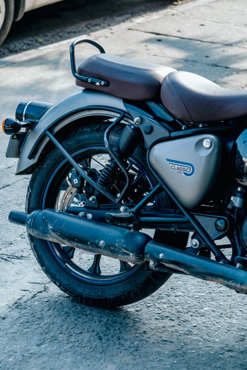 Cafe Racer Rear View Parked Cafe Racer · Free Stock Photo