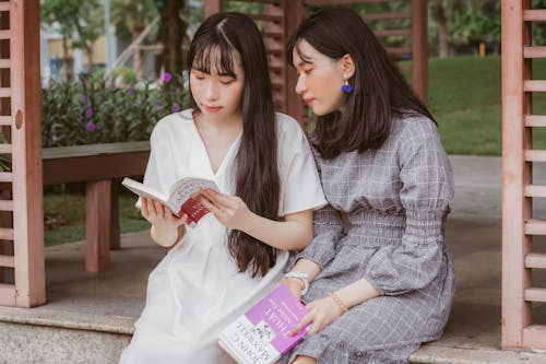 Free Photo Of Women Reading Books Stock Photo