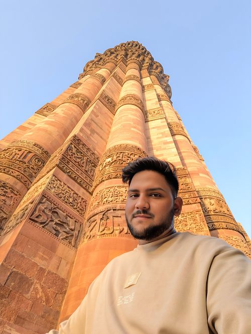 Free qutub minar  Stock Photo