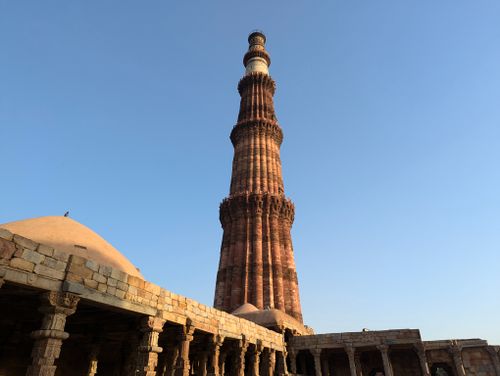 Free qutub minar  Stock Photo