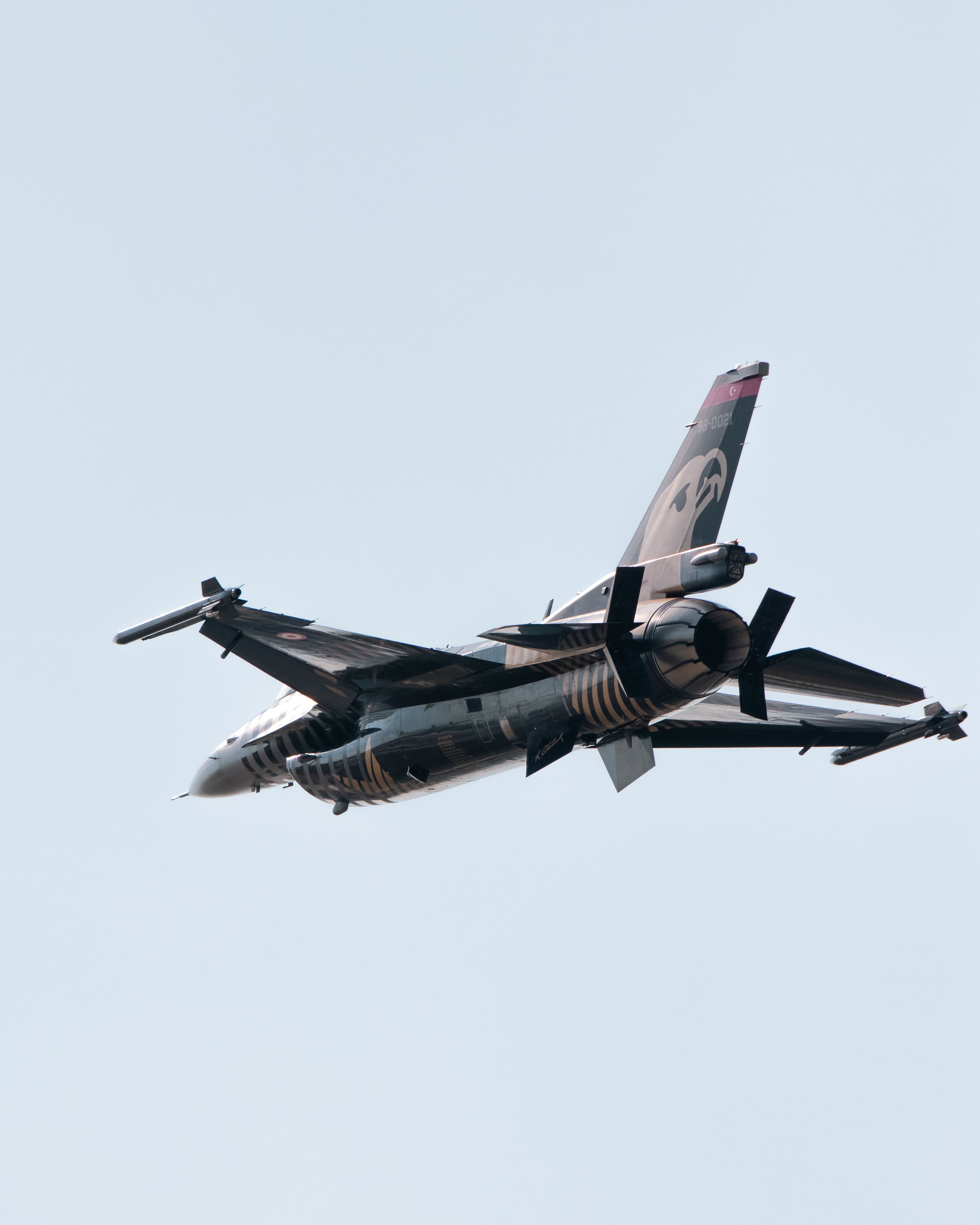 Dynamic Jet Fighter in Flight Against Clear Sky · Free Stock Photo