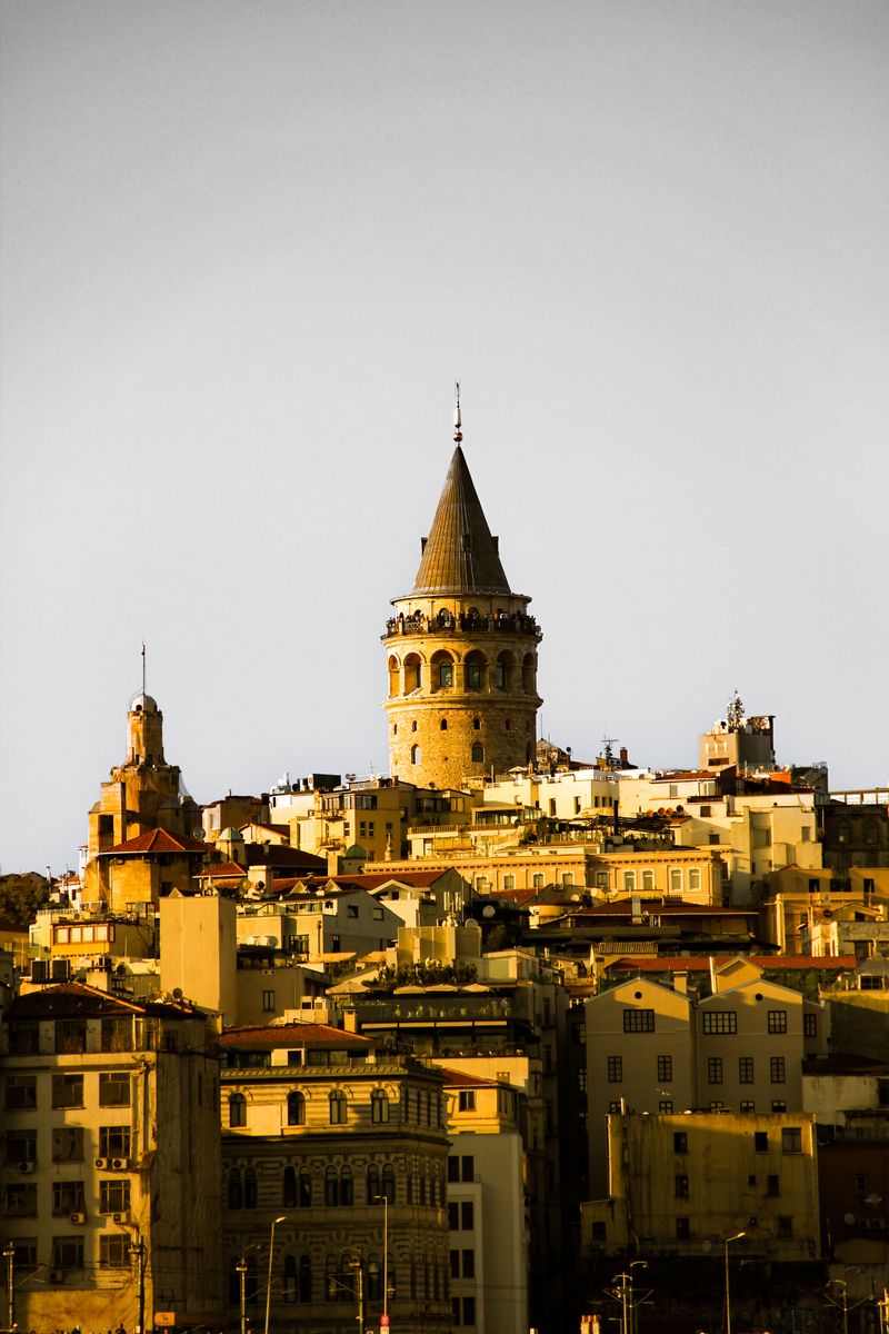 Galata Tower rising above Istanbul rooftops