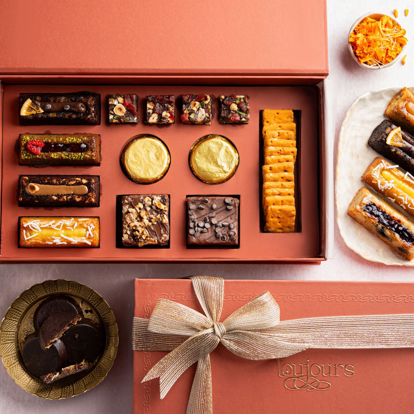Festive sweets packaged as gifts for Diwali