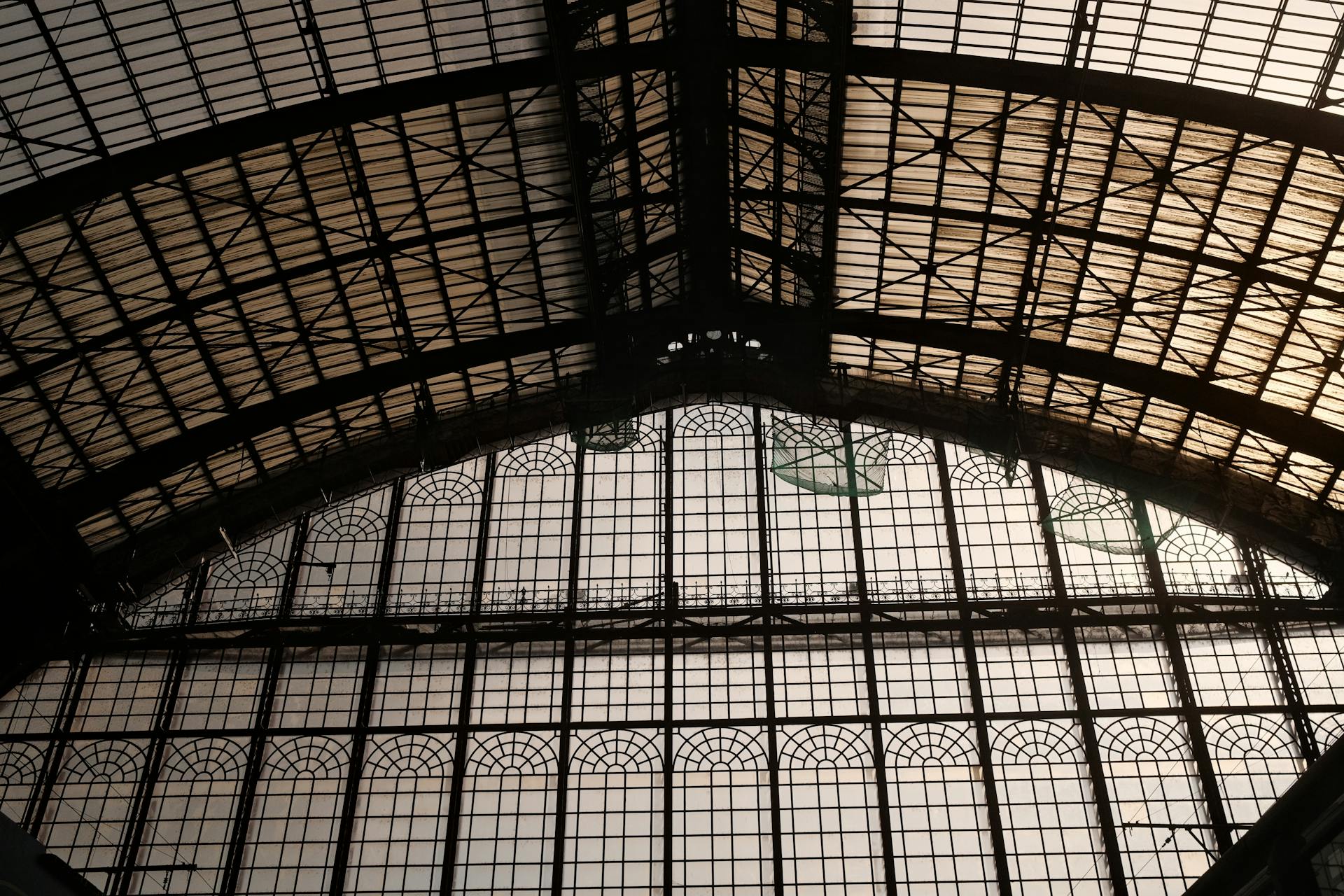 Architectural Glass Roof of Antwerp Station