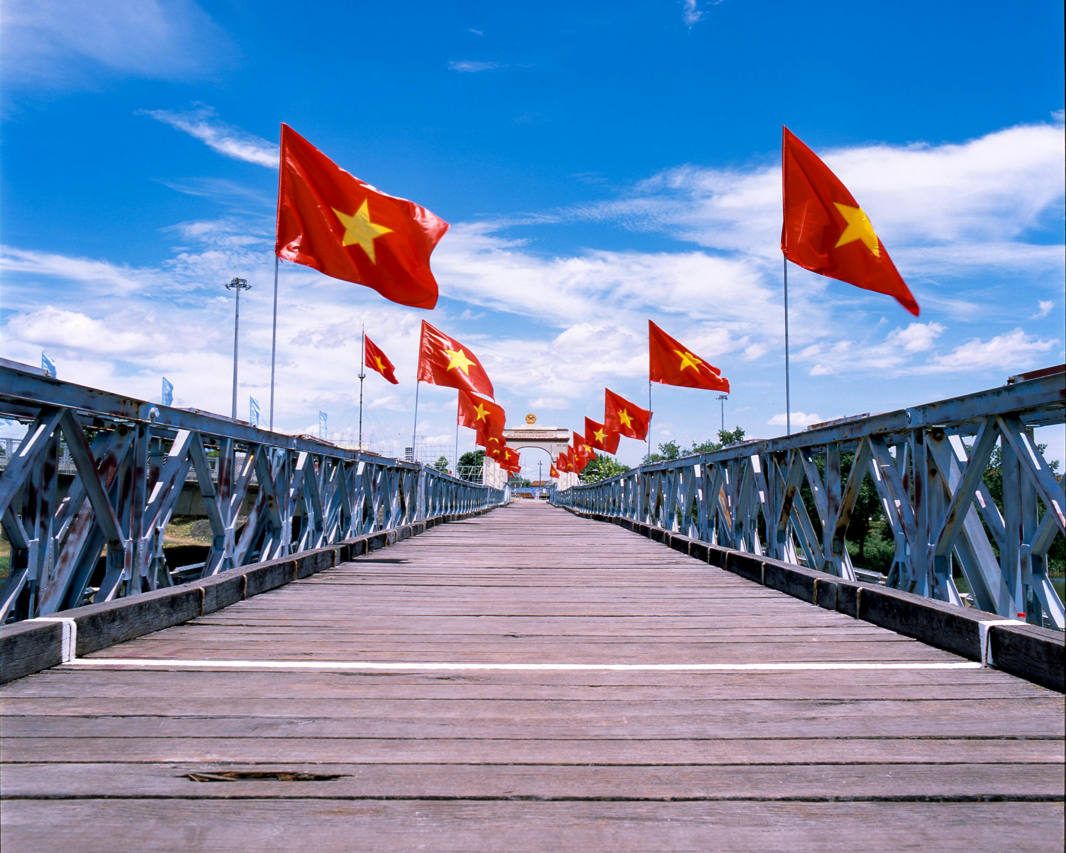 Colorful parade celebrating World Tourism Day