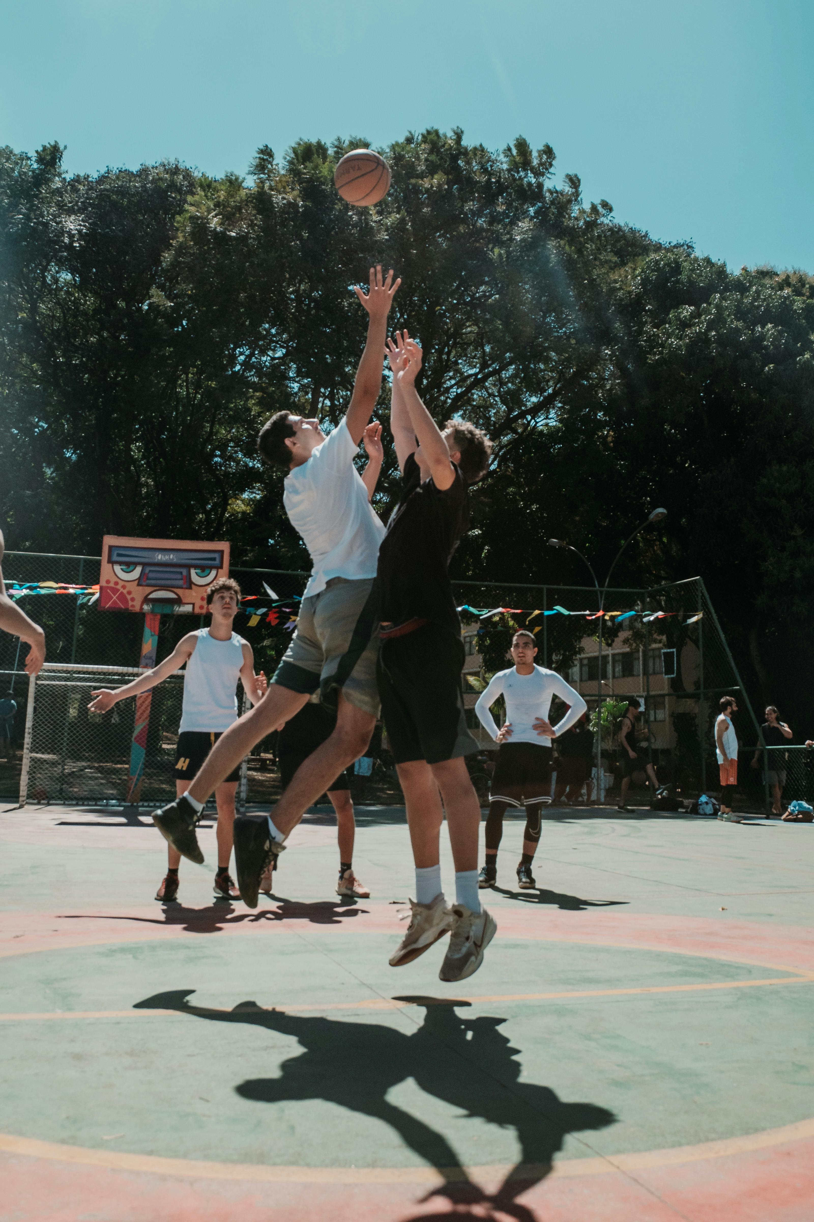 outdoor basketball game in brasilia brazil