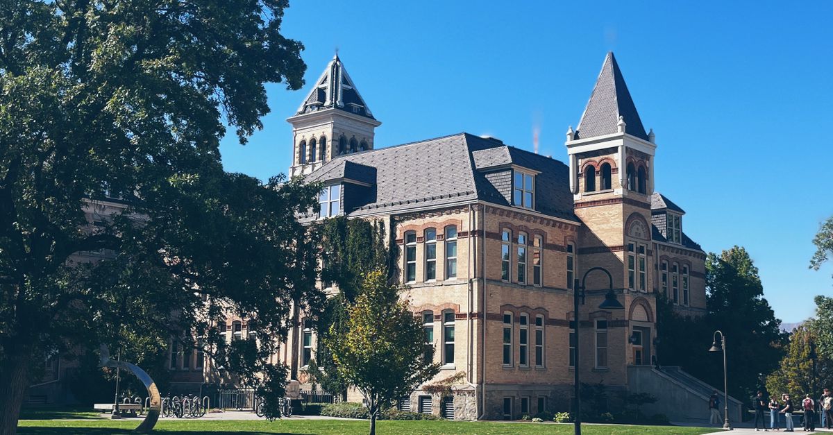 University Building Reference Historic University Building with Twin Towers · Free Stock Photo