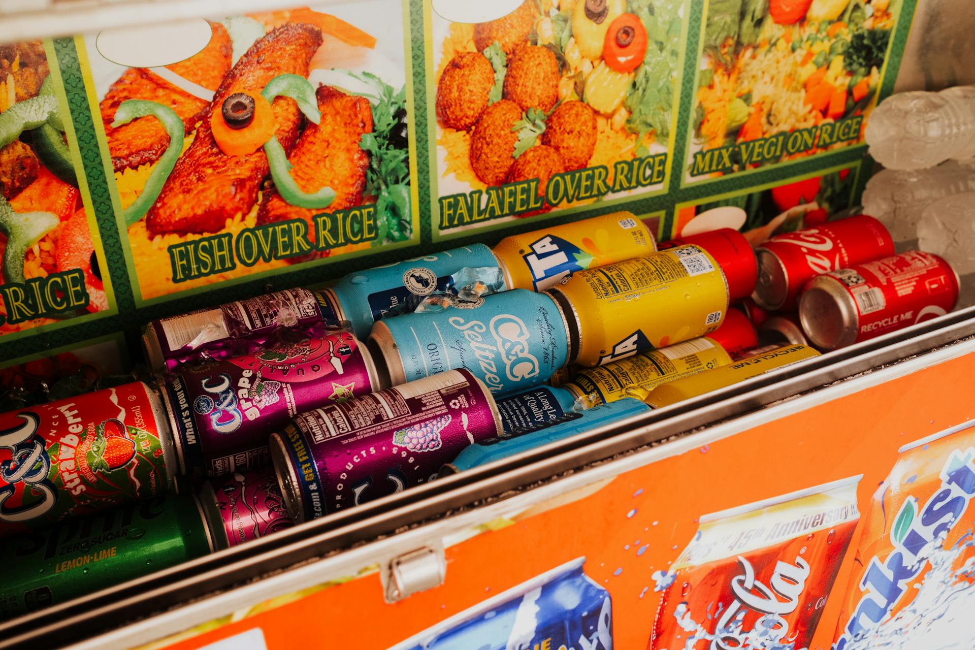 Colorful Beverage Display in Philadelphia