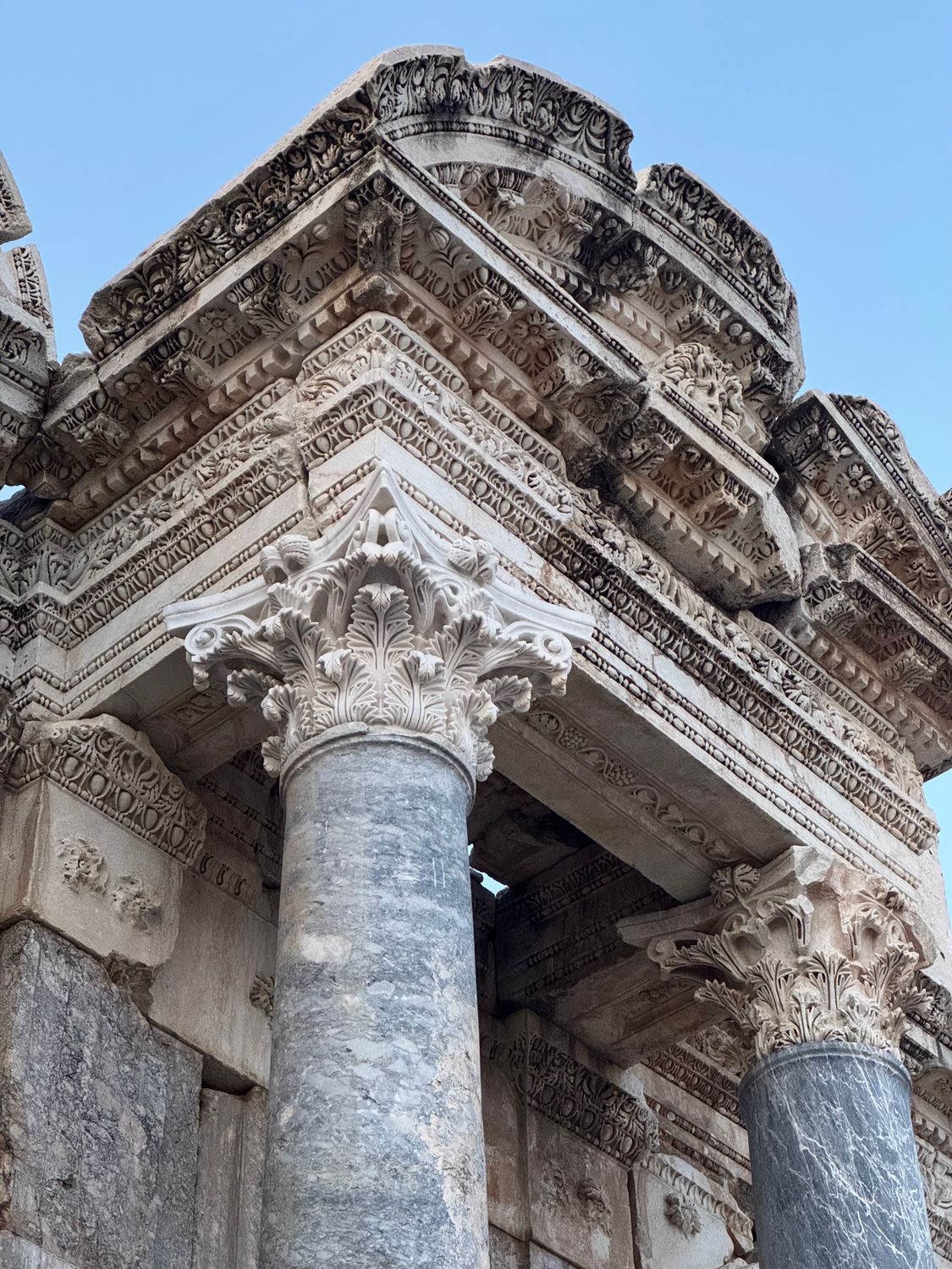 Corinthian Rome Ancient Roman Architectural Detail with Corinthian Columns · Free Stock ...