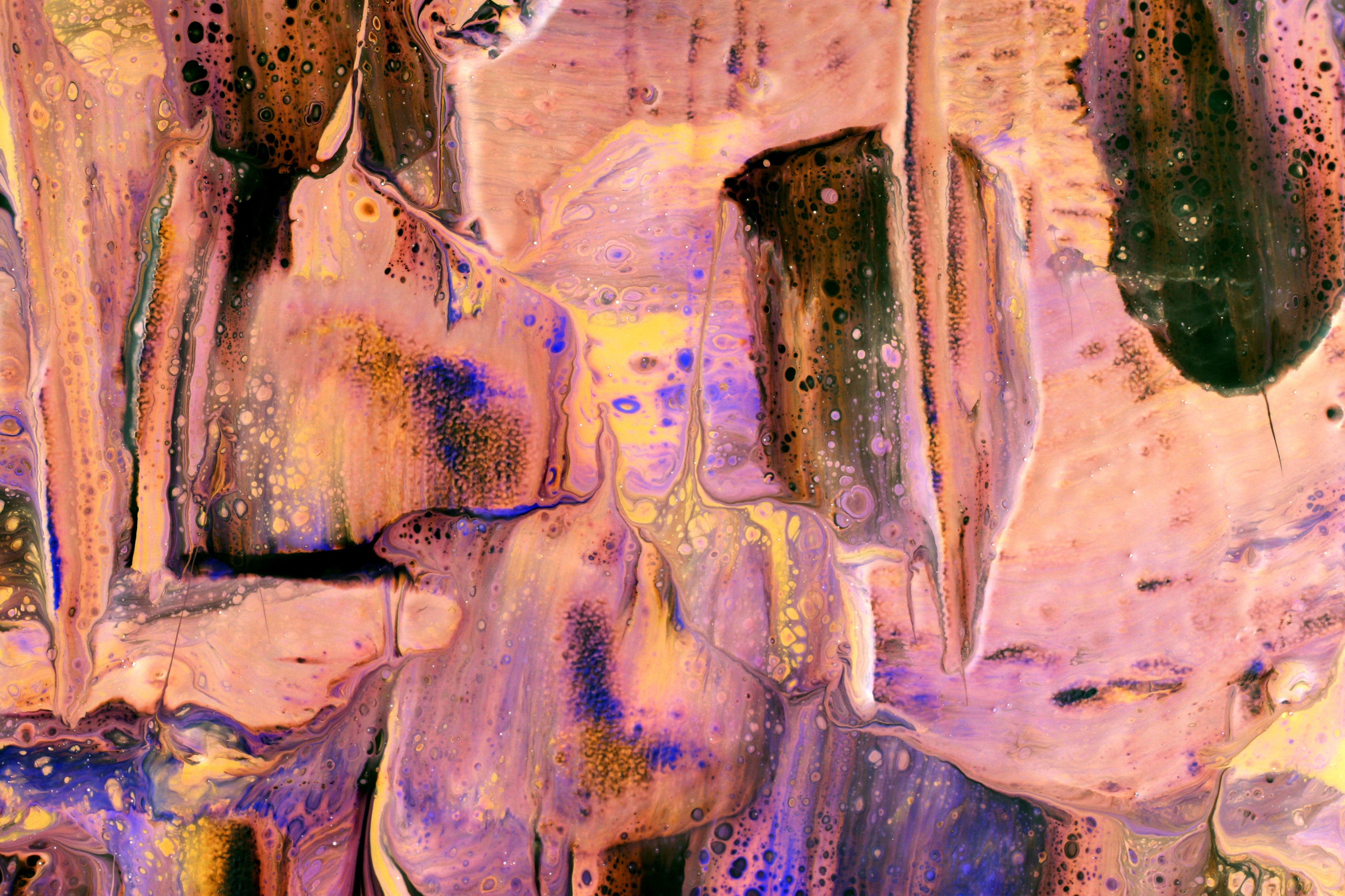 Vibrant abstract fluid art
