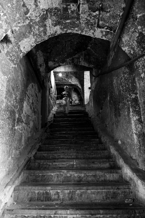 Monochrome Urban Passageway in Istanbul · Free Stock Photo