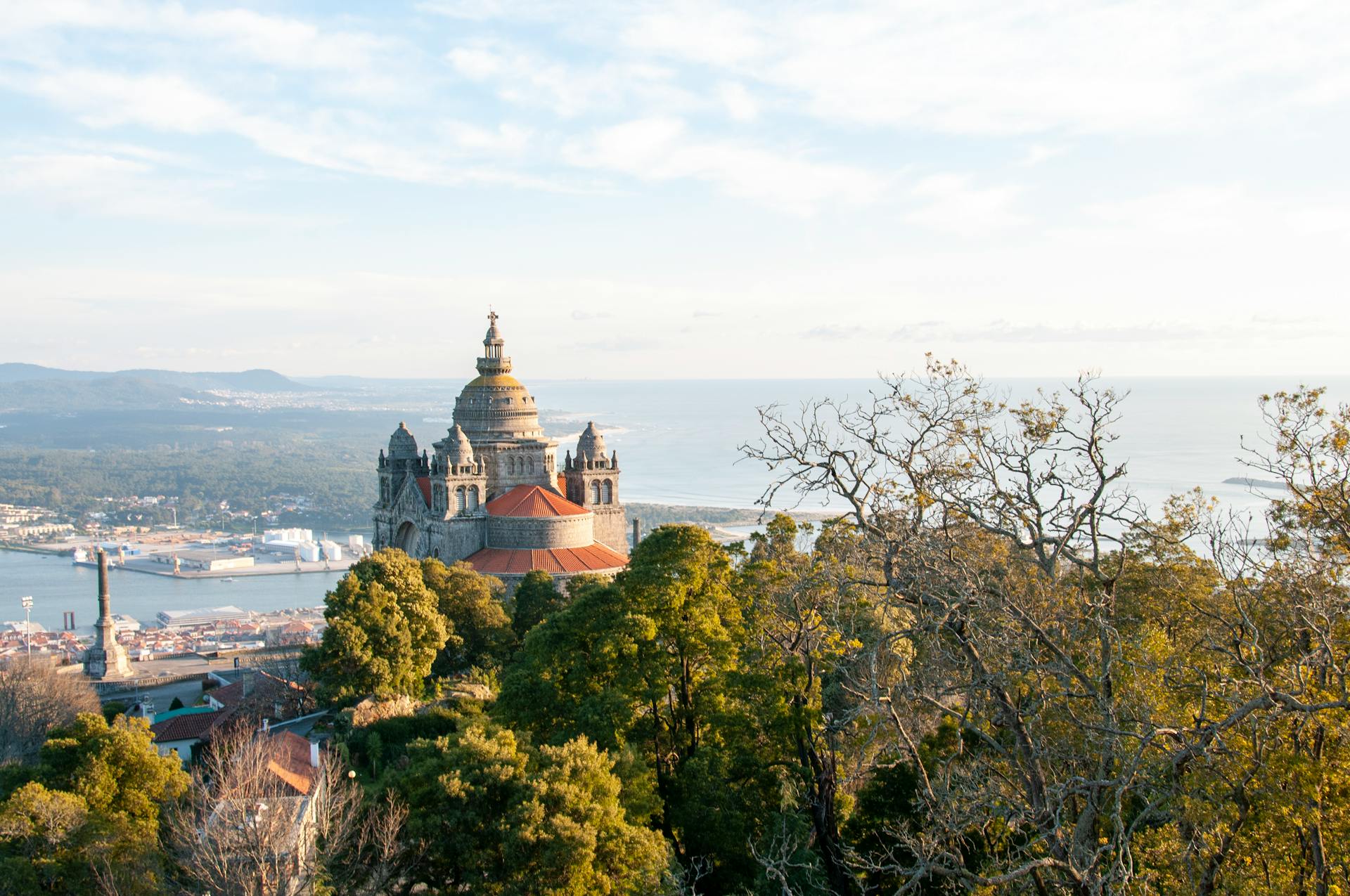 Scenic View of Santa Luzia in Viana do Castelo