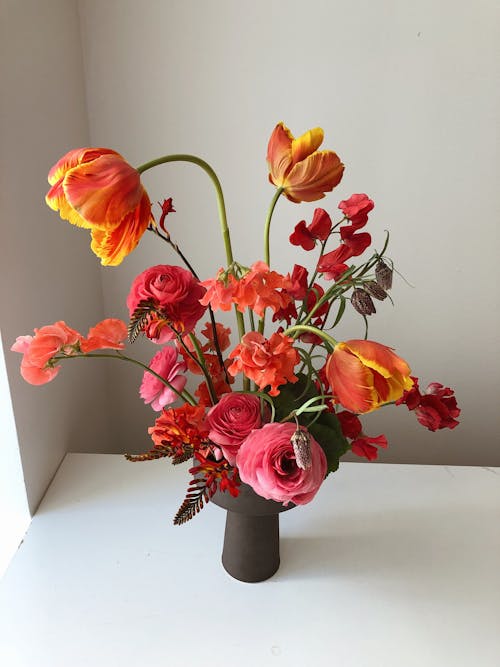 Photo Of Flowers In Vase