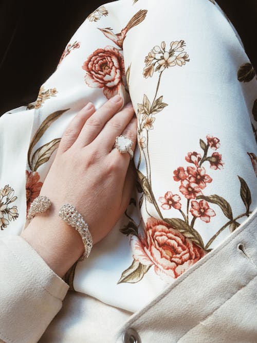 Silver-colored Ring and Bracelet