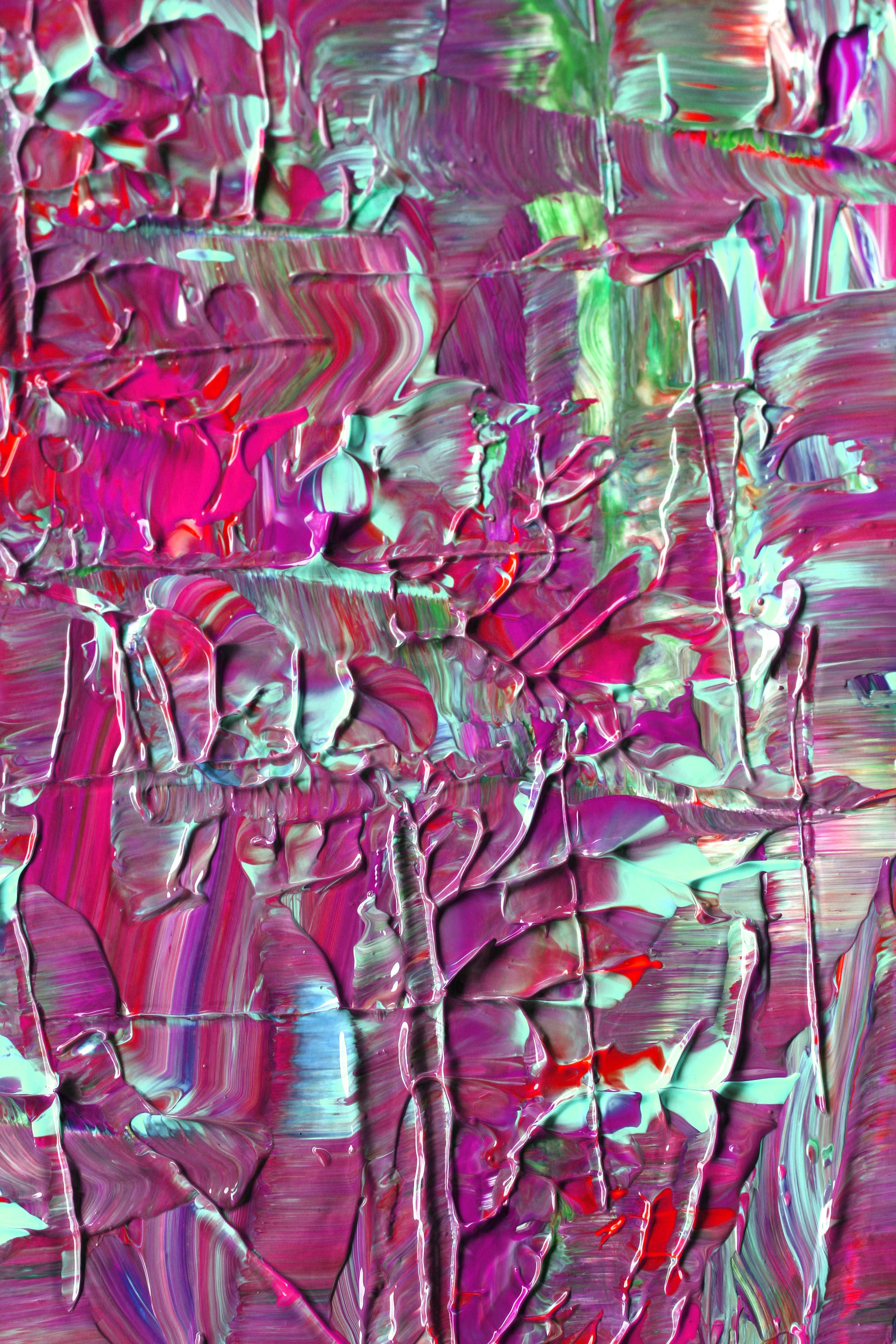 Gratuit Texture De Peinture Acrylique Abstraite Vibrante Photos