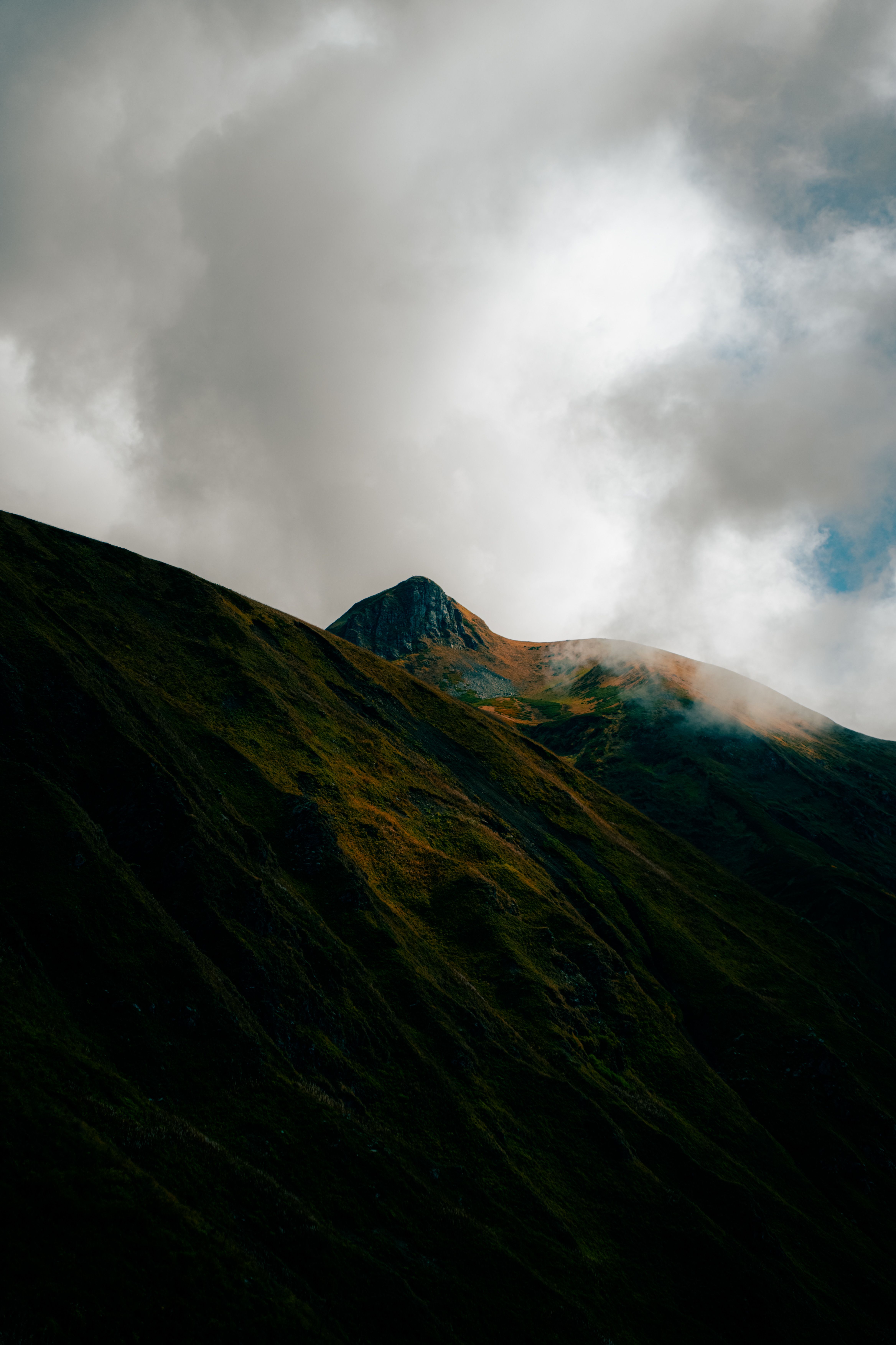 Dramatic Mountain Landscape under Cloudy Sky · Free Stock Photo