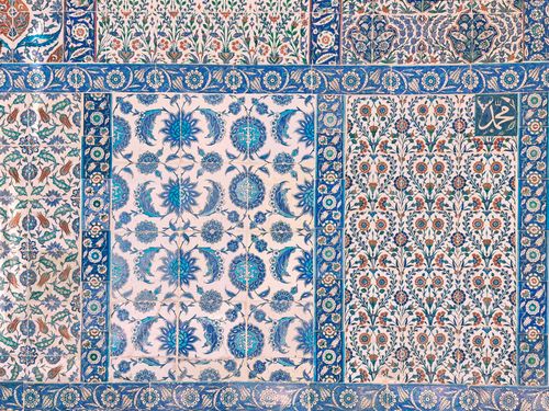 Free stock photo of blue mosaic, mosaic wall, tile art Stock Photo