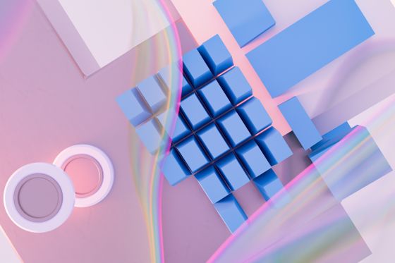 Pastel geometric grid render, photo by Steve A Johnson on Pexels