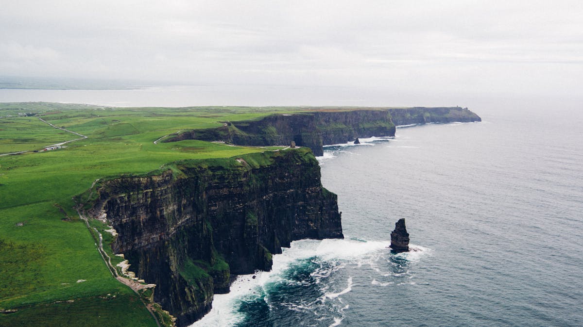 Sea Waves Crushing On The Cliff