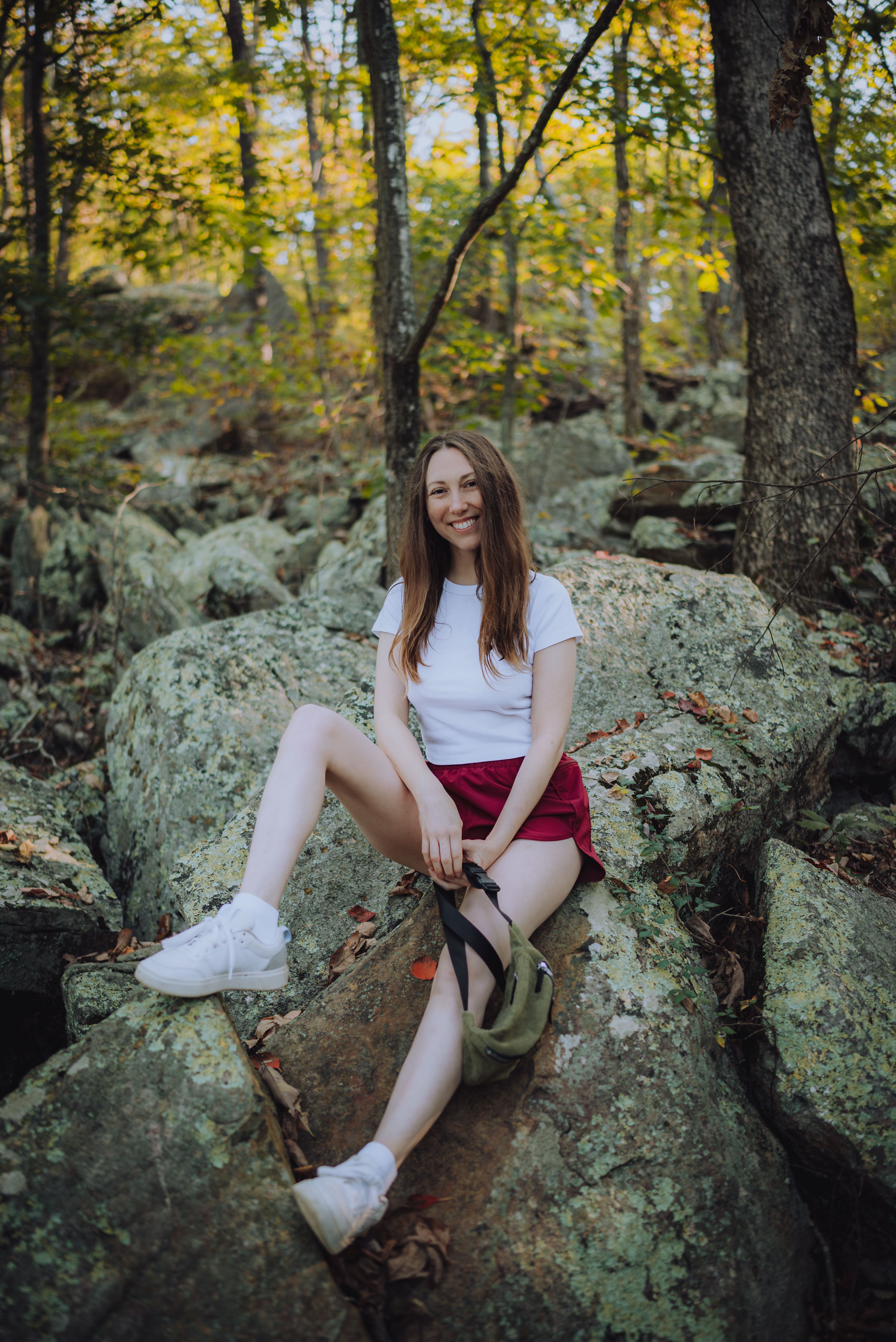 Young Woman Relaxing in a Forest Setting · Free Stock Photo