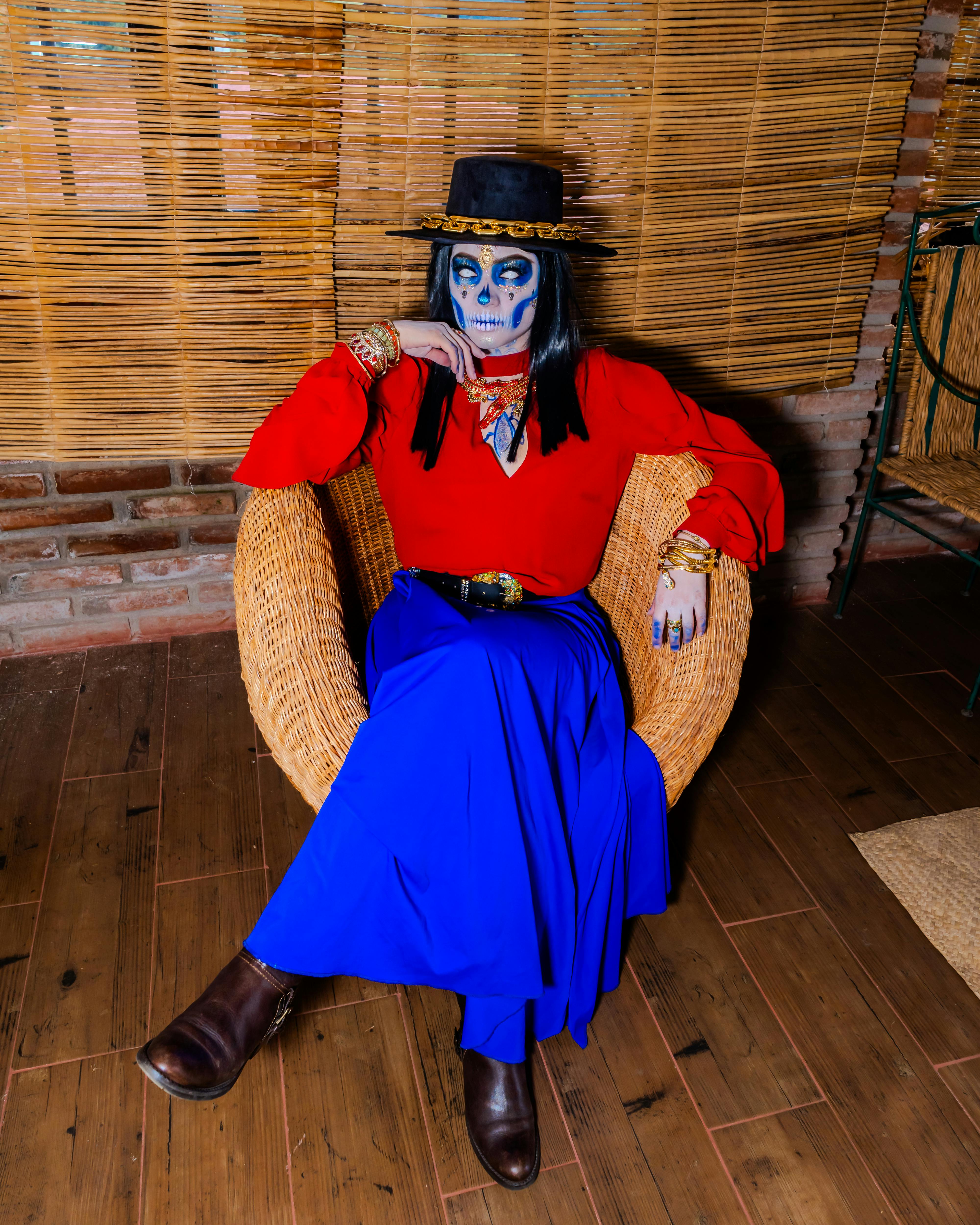 vibrant catrina portrait in mexico