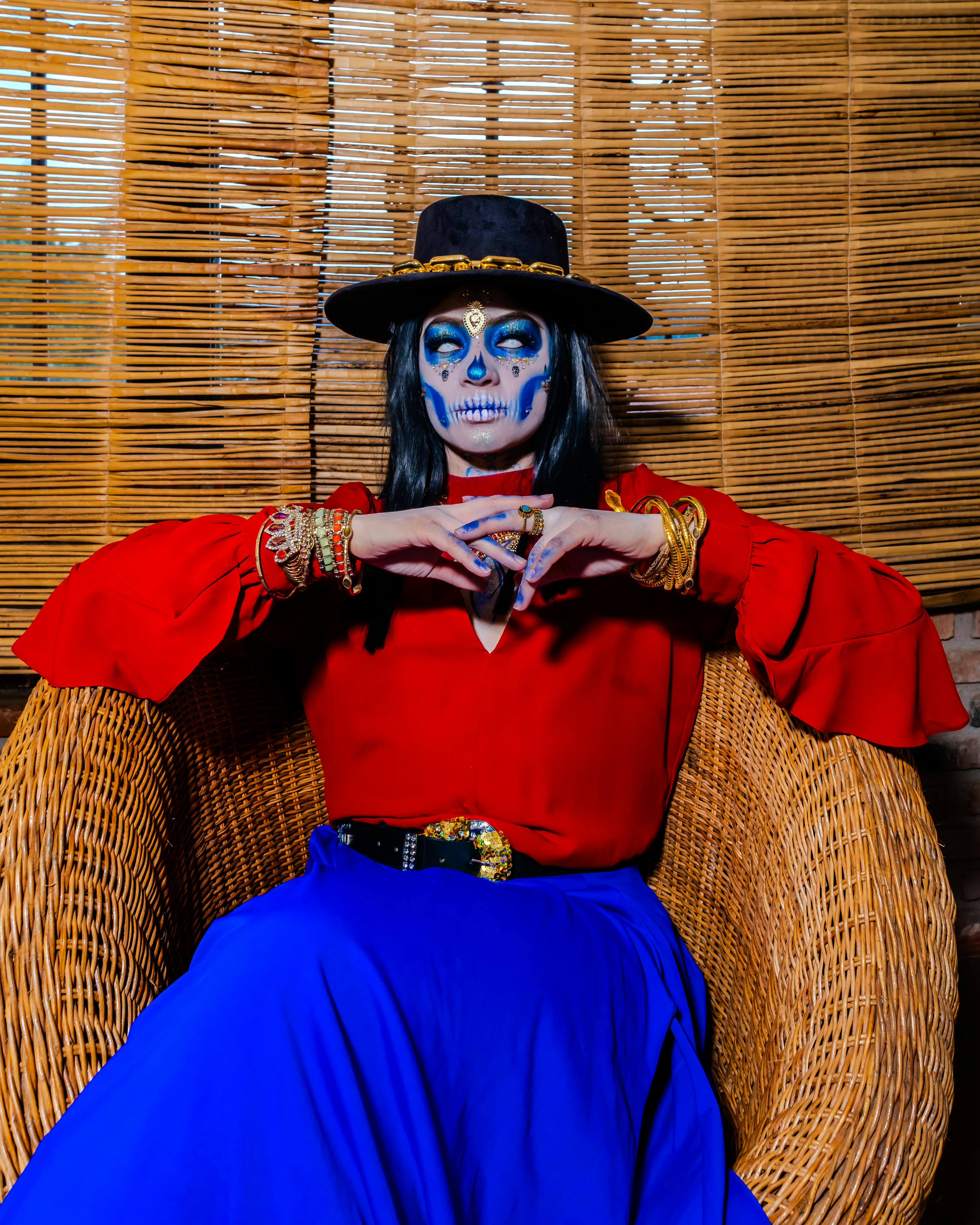 elegant catrina celebration in mexico city