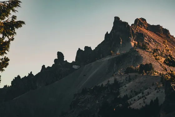 The view over Crater Lake from Garfield Peak
