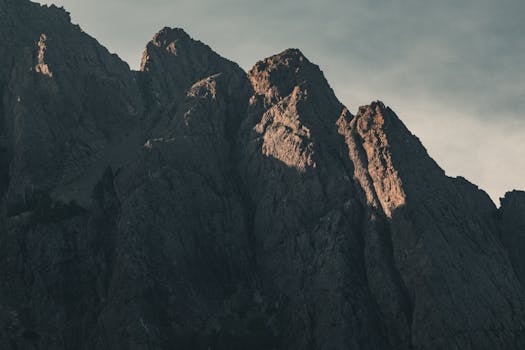 Stunning mountain peaks in Olympic National Park, Port Angeles, WA, USA.
